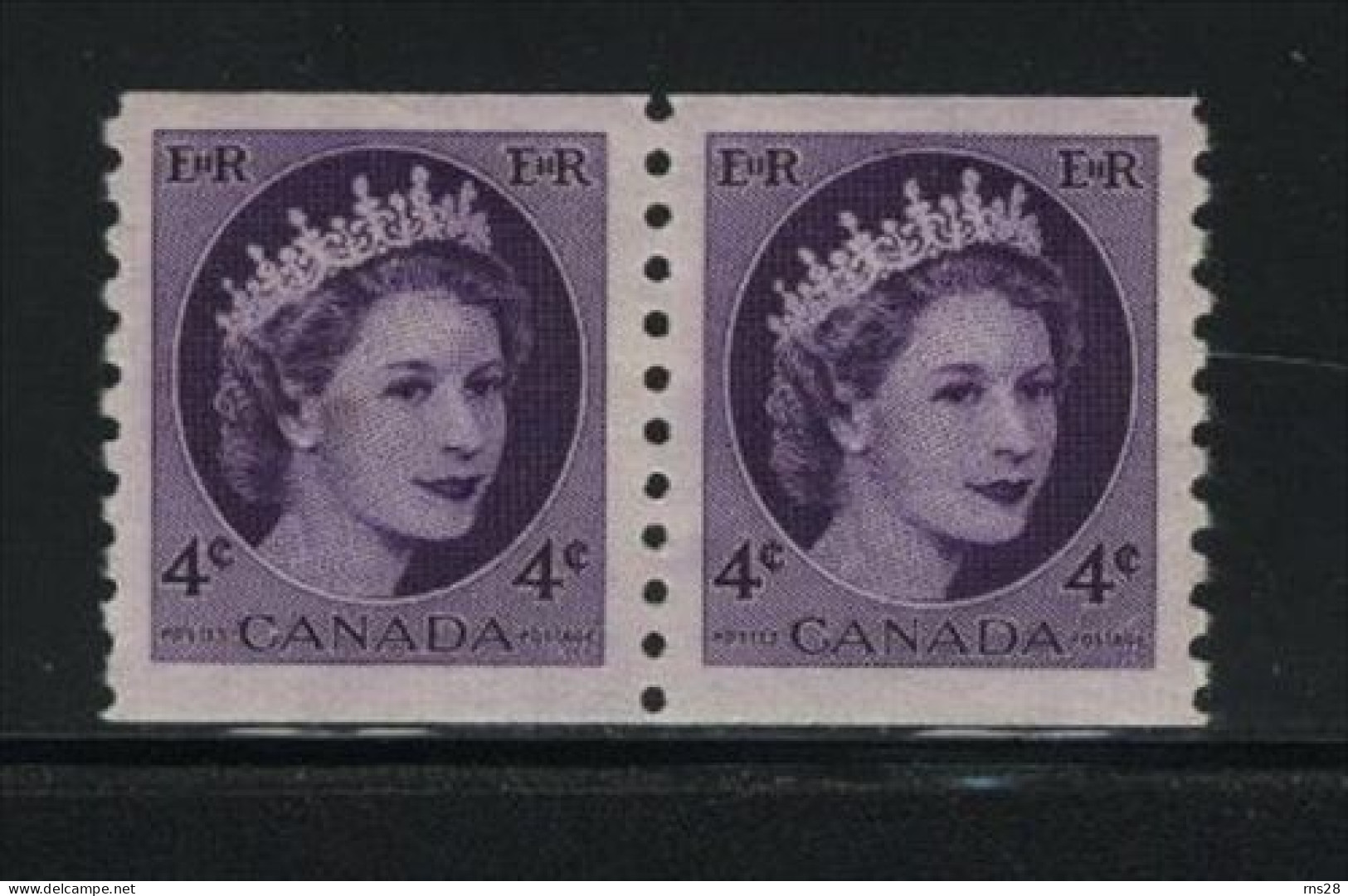 Canada Unitrade # 347 Pair  MNH Value $ 4.00 - Unused Stamps