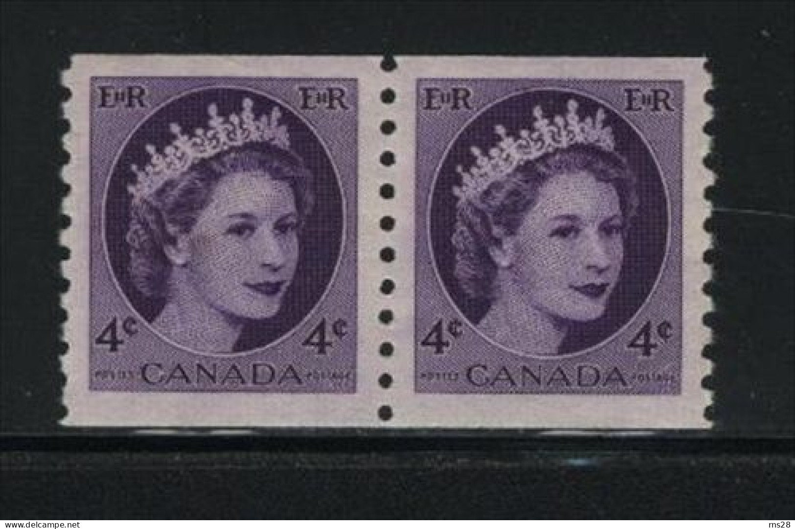 Canada Unitrade # 347 Pair  MNH Value $ 4.00 - Ongebruikt