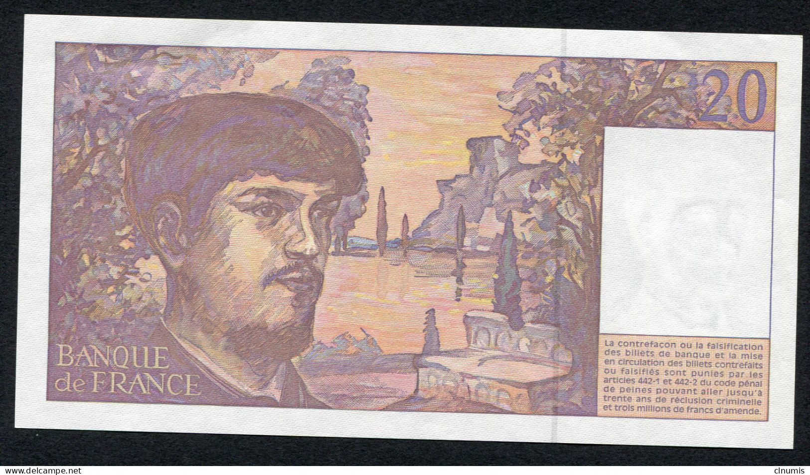 20 Francs Debussy Modifié, 1997, Alphabet J. 060 - 20 F 1980-1997 ''Debussy''