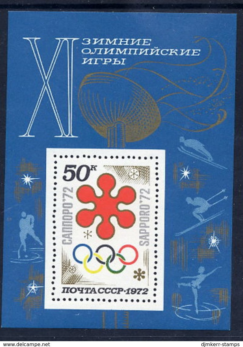 SOVIET UNION 1972 Winter Olympic Games Block MNH / **.  Michel Block 74 - Unused Stamps