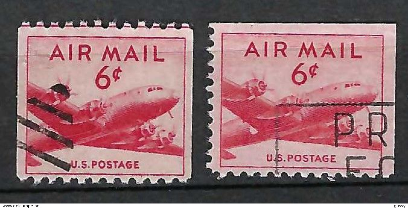 ETATS UNIS P.A.: Lot D'obl., 2 Nuances Et Formats - 2a. 1941-1960 Used