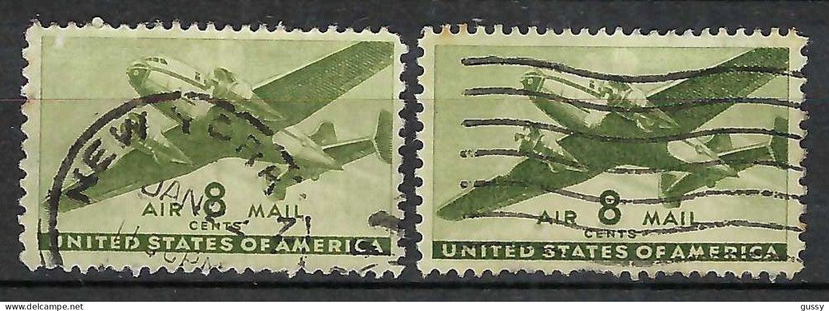 ETATS UNIS P.A.: Lot D'obl., 2 Nuances - 2a. 1941-1960 Used