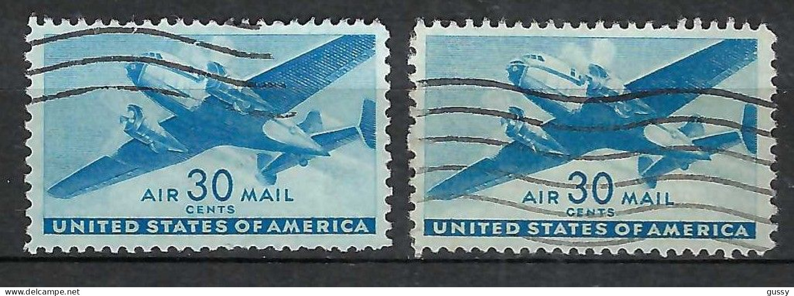 ETATS UNIS P.A.: Lot D'obl., 2 Nuances - 2a. 1941-1960 Used