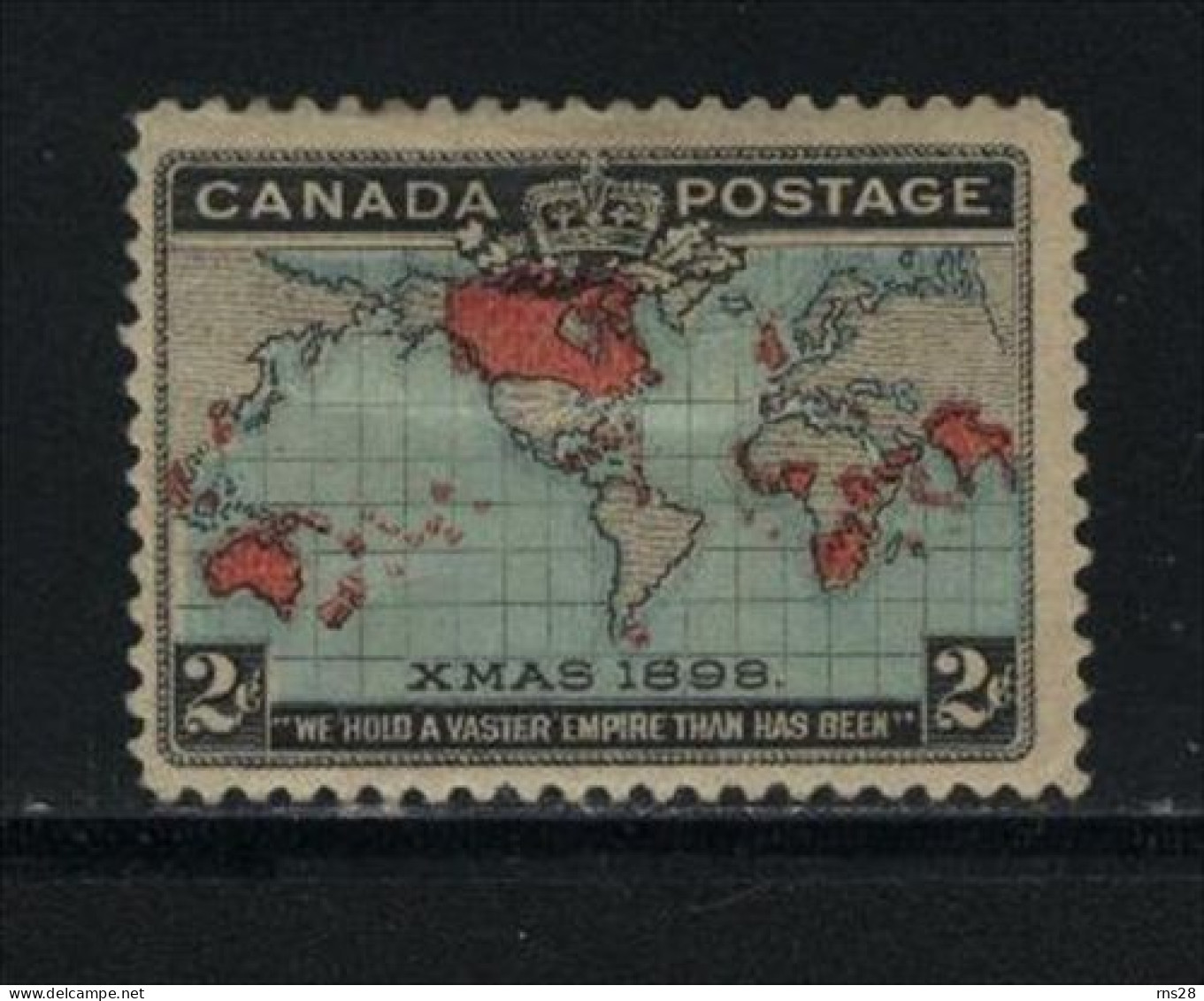 Canada Scott # 86 ( Z7 ) HINGED Queen Victoria Value $ 40.00 - Unused Stamps