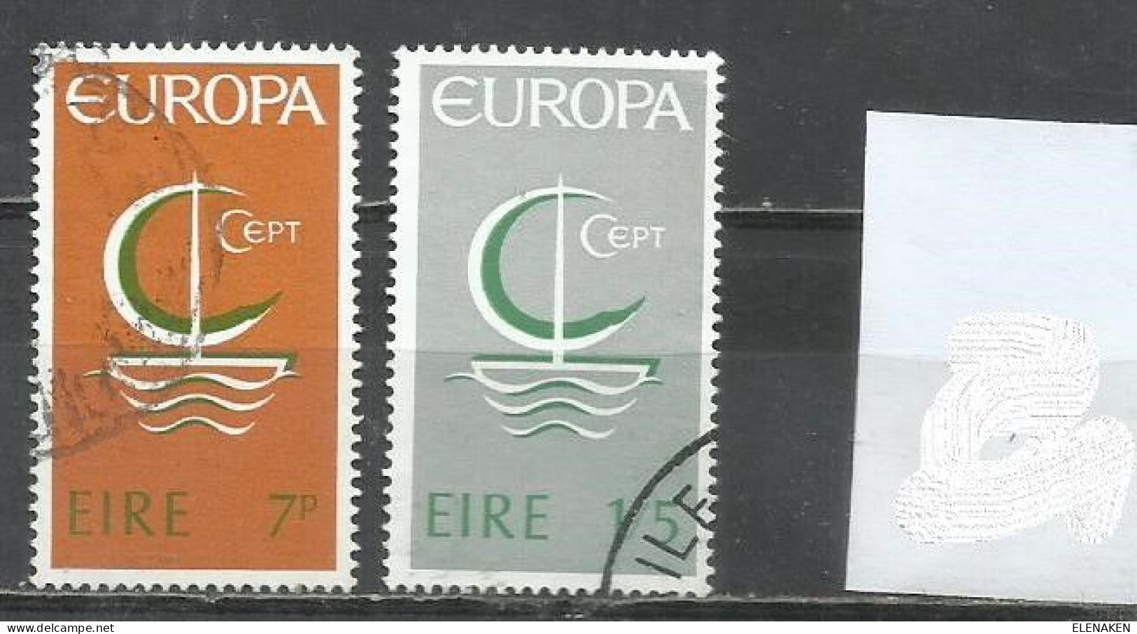 9321F-SERIE COMPLETA IRLANDA EIRE EUROPA 1966 Nº 187/188 - Gebraucht