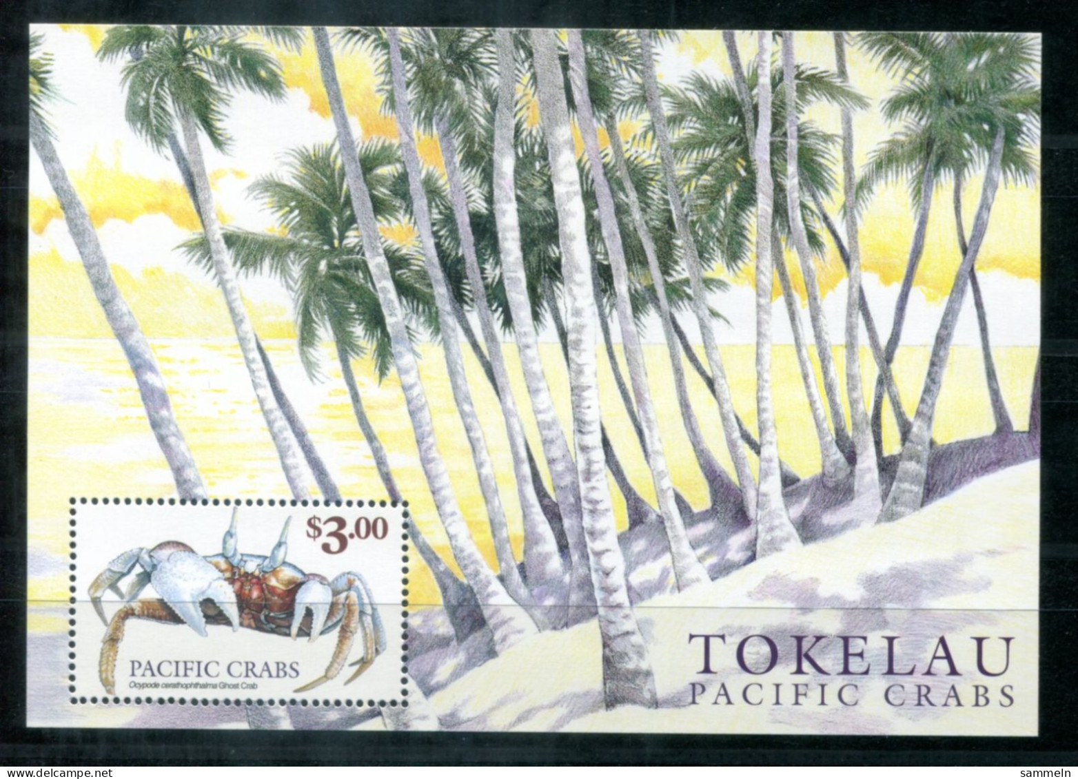 TOKELAU Block 18, Bl.18 Mnh - Krabbe, Palme, Crab, Palm Tree, Crabe, Palmier - TOKÉLAOU - Tokelau