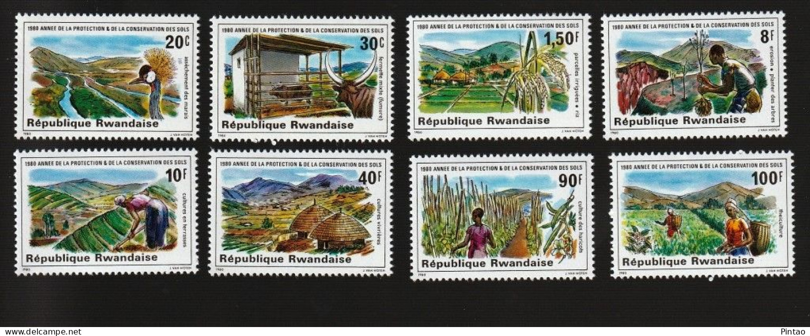 WW14133- RUANDA 1980- MNH (AGRICULTURA)_ CV= $7,95 (SCOTT 2017) - Unused Stamps