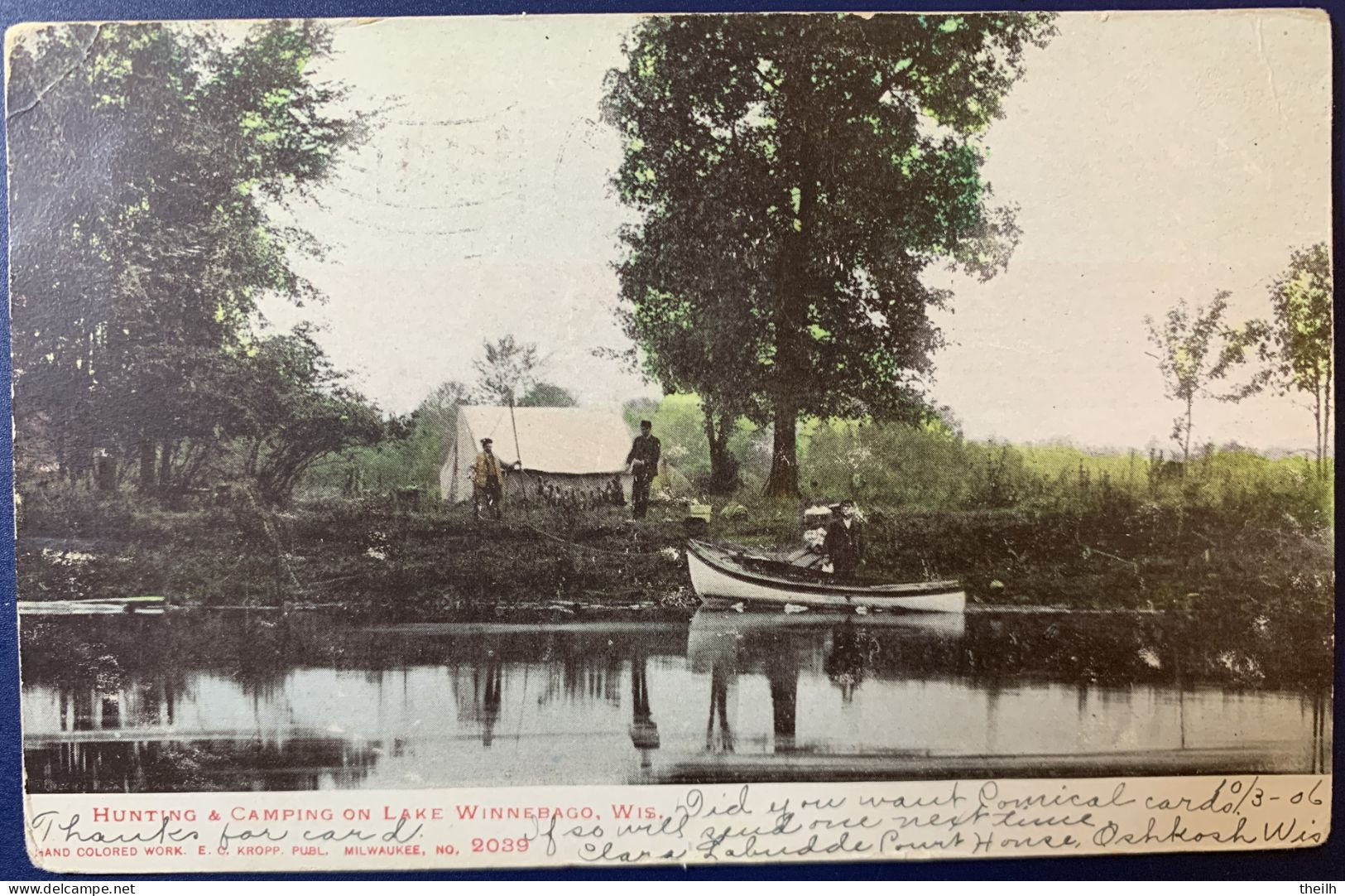 AK, Lake Winnebago, Wisconsin, USA, 1906 - Oshkosh