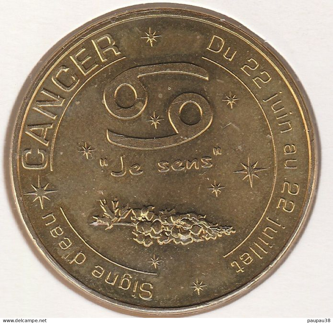 MONNAIE DE PARIS 2015 - 13 AUBAGNE Cancer - Signe D'eau - Du 22 Juin Au 22 Juillet 2015 - 2015