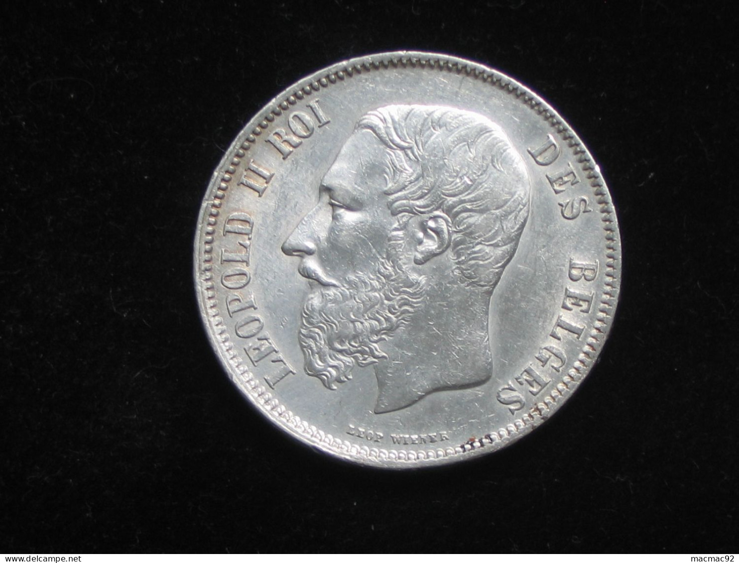 BELGIQUE - 5 Francs 1869 - Leopold II Roi Des Belges - Monnaie En Très Bel état   **** EN ACHAT IMMEDIAT  **** - 5 Francs