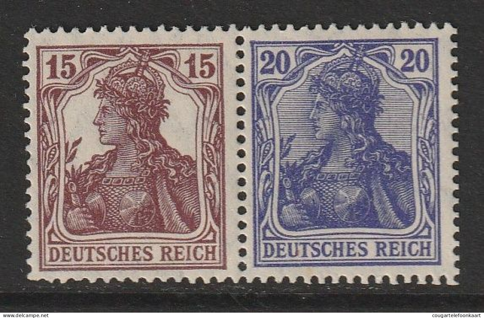 Germania, Combinatie W14, Ungebraucht, 18€ Kat. - Postzegelboekjes & Se-tenant