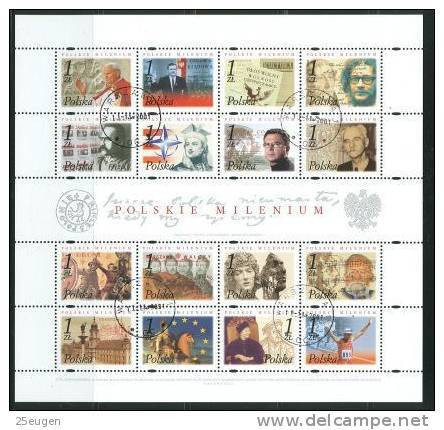 POLAND 2001 MICHEL NO 3930 - 3945 Klbg  USED - Oblitérés