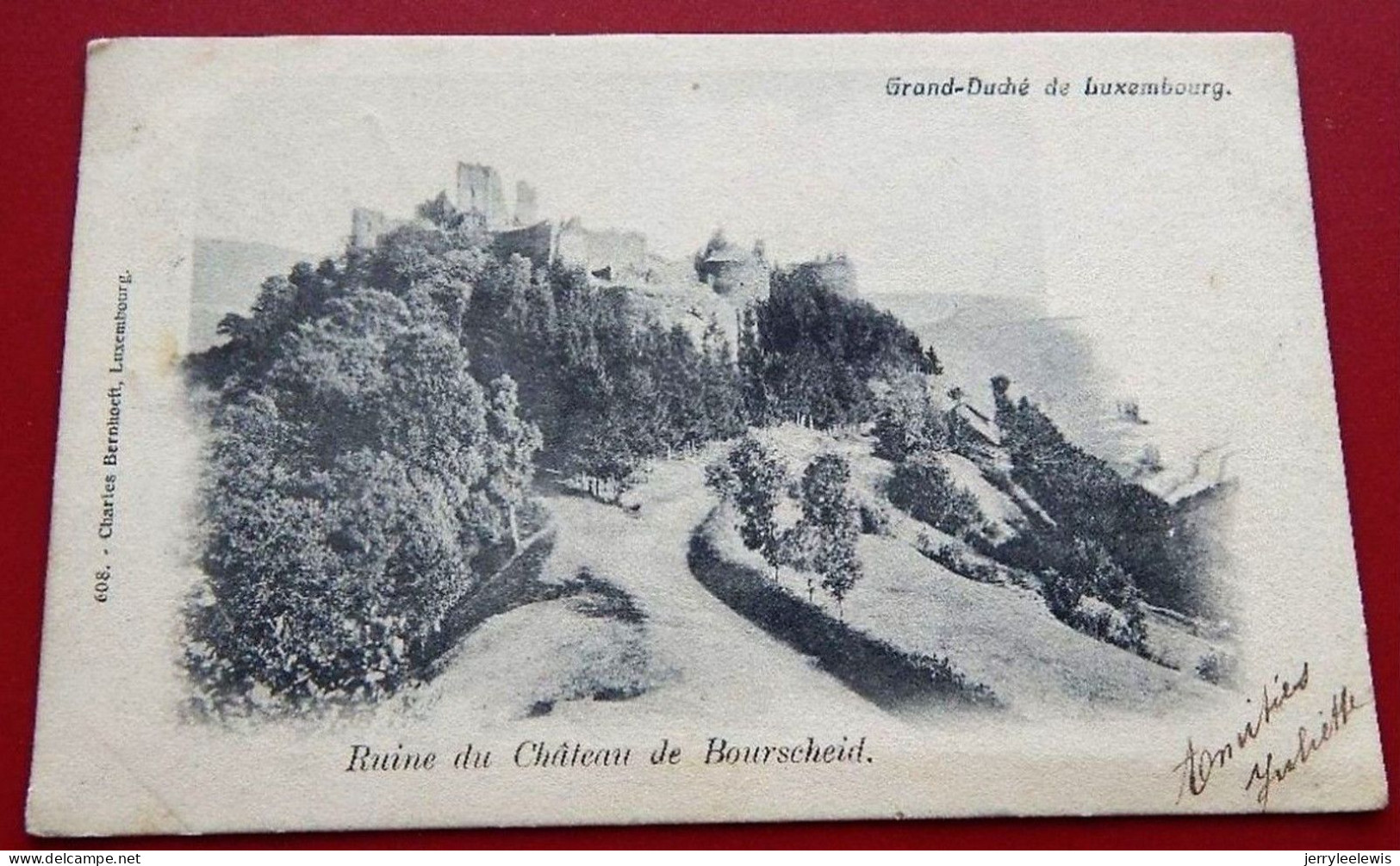 BOURSCHEID  -   Ruine Du Château De Bourscheid  -  1906    - - Bourscheid