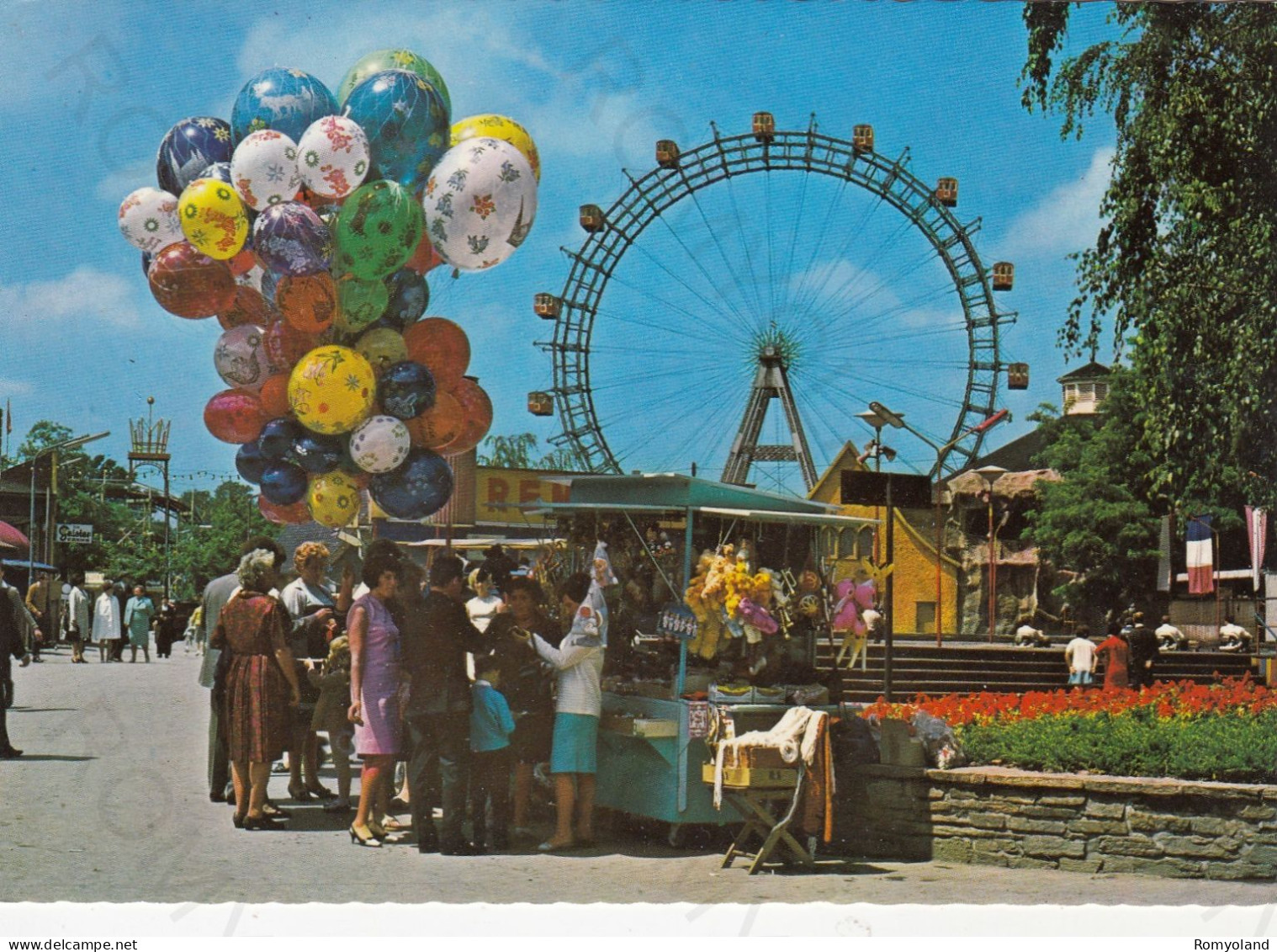 CARTOLINA  VIENNA,AUSTRIA-PRATER,RIESENRAD-NON VIAGGIATA - Prater