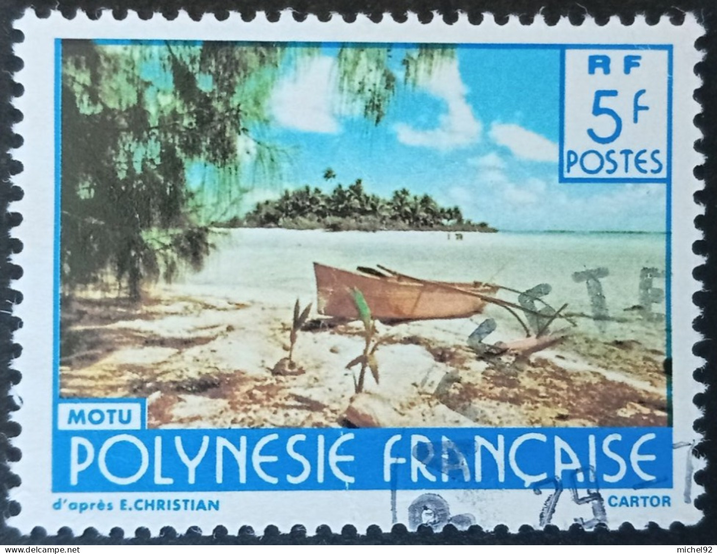 Polynésie Française 1986 - YT N°254 - Oblitéré - Usati