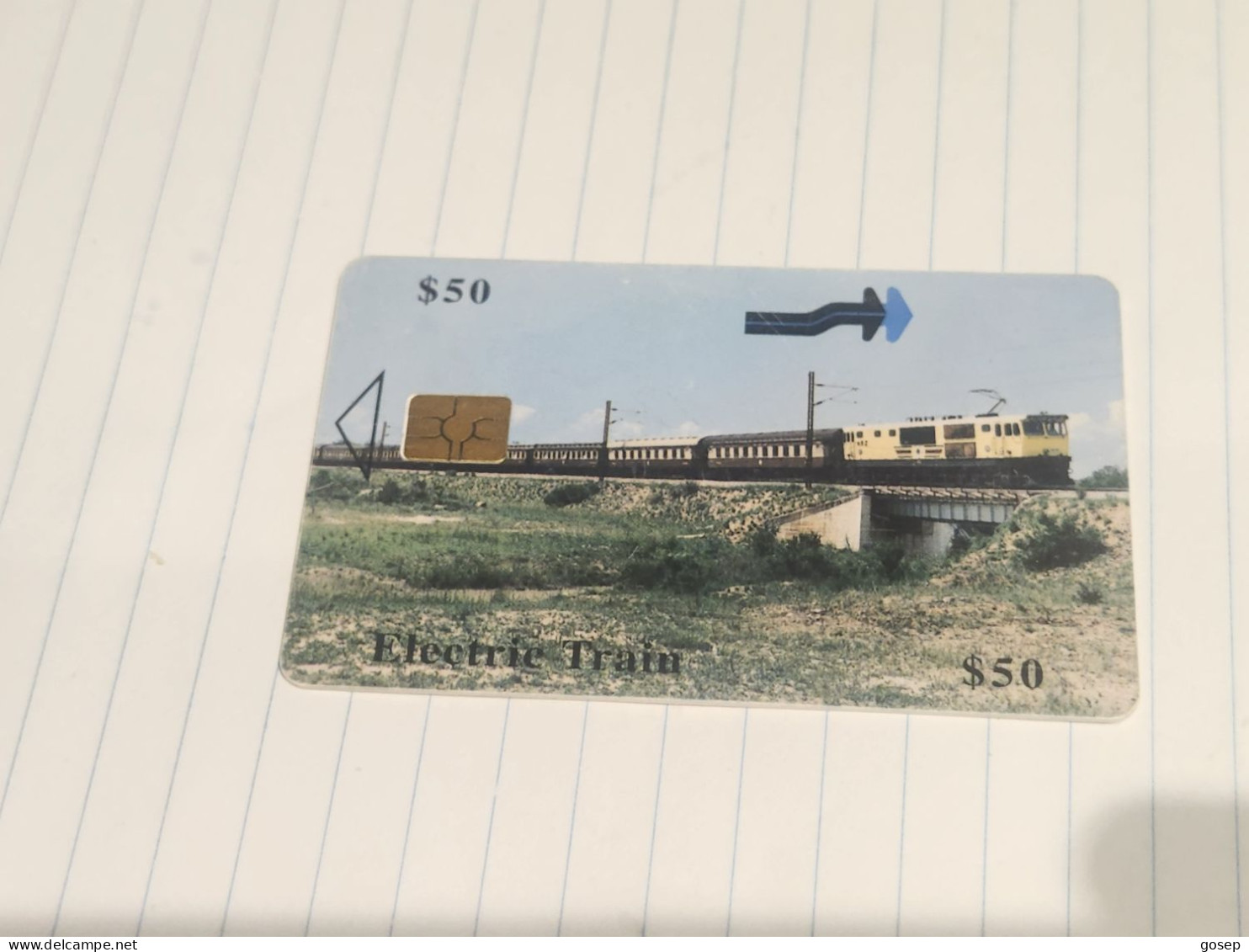 Zimbabwe-(ZIM-29A)-electic Train-(31)-($50)-(1200-259474)-(12/00)-used Card+1card Free - Simbabwe