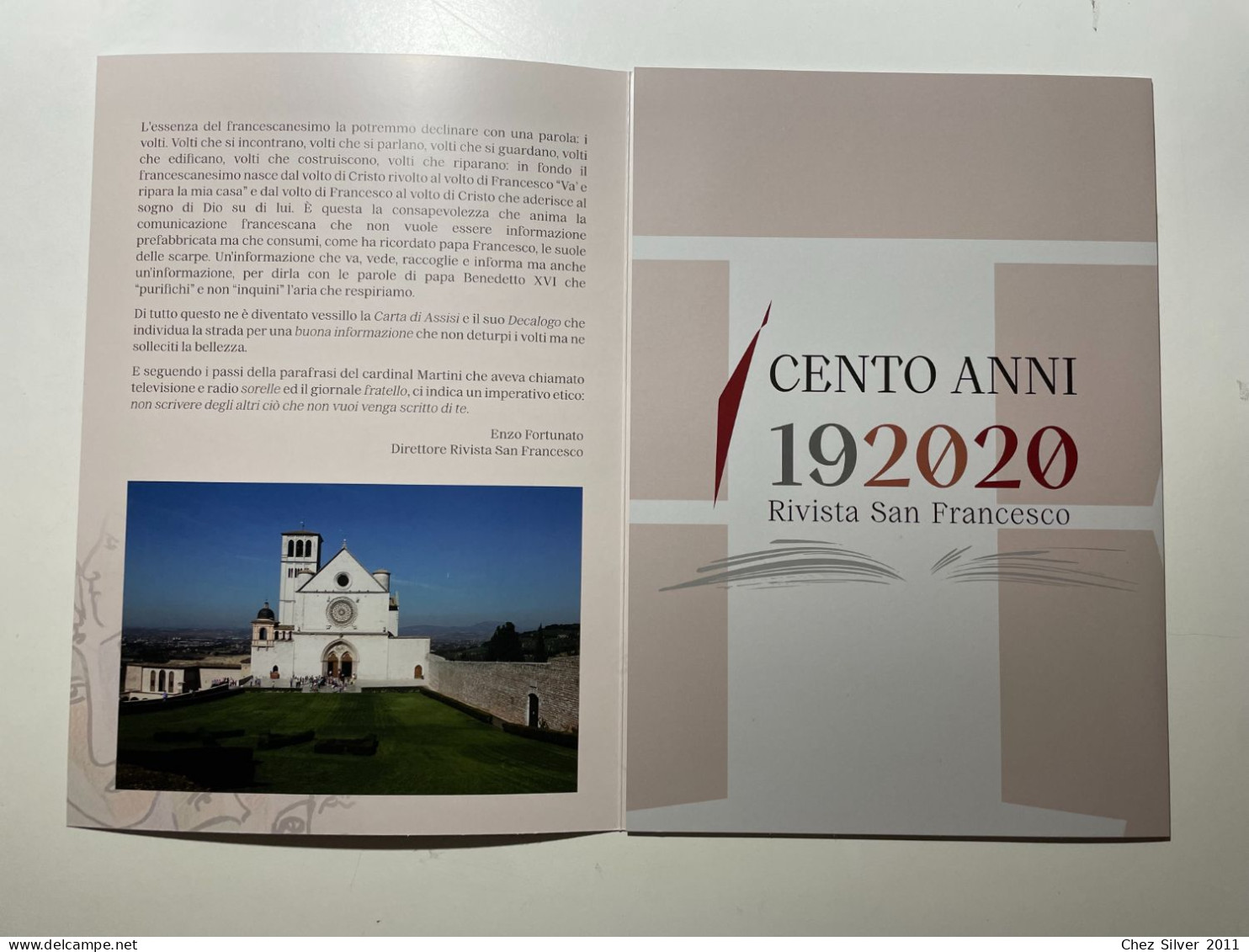 2021 Folder Filatelico Poste Italiane Rivista San Francesco Di Assisi - Folder
