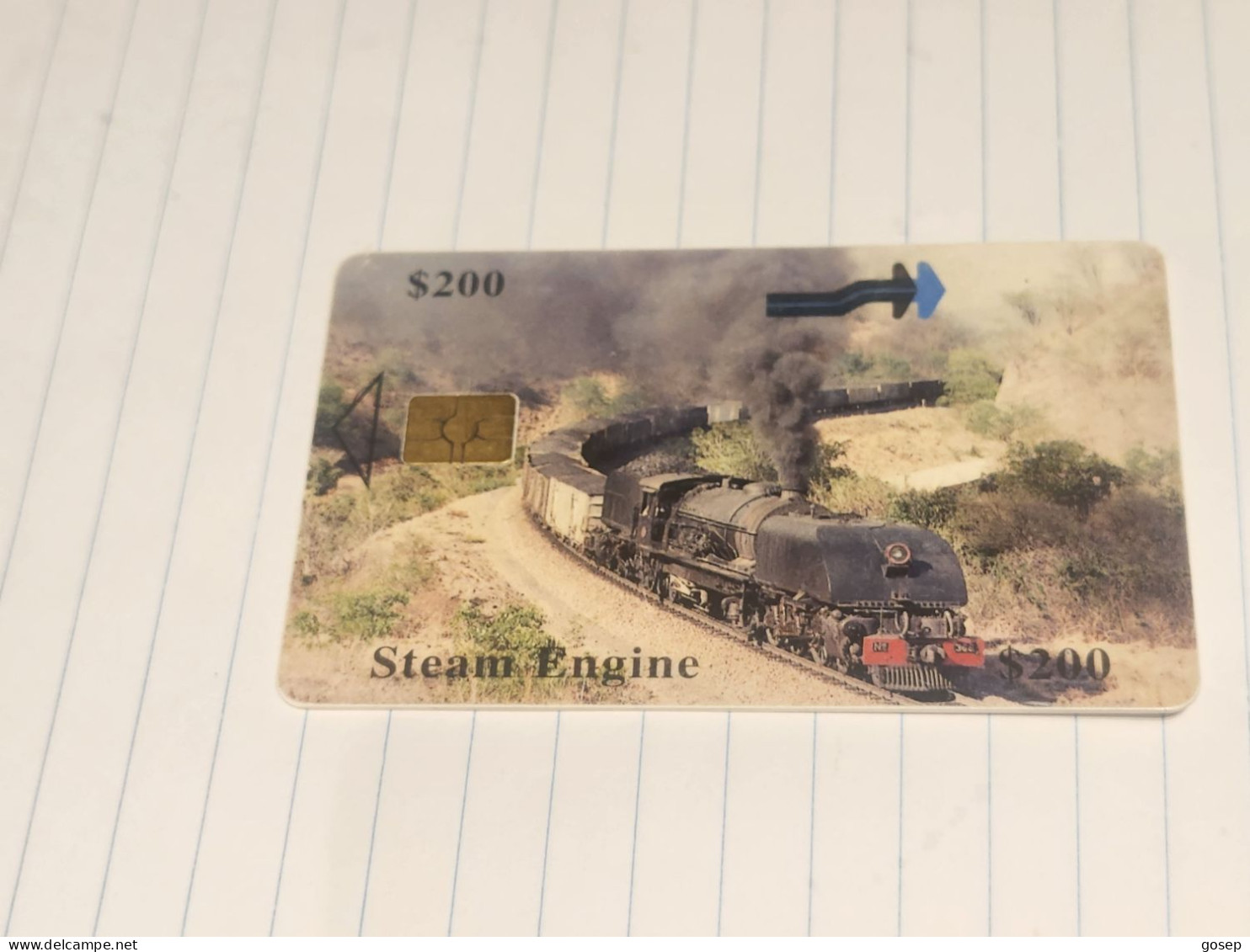 Zimbabwe-(ZIM-31/1)-steam Engine-(34)-($200)-(1300-014926)-(12/00)-used Card+1card Free - Simbabwe