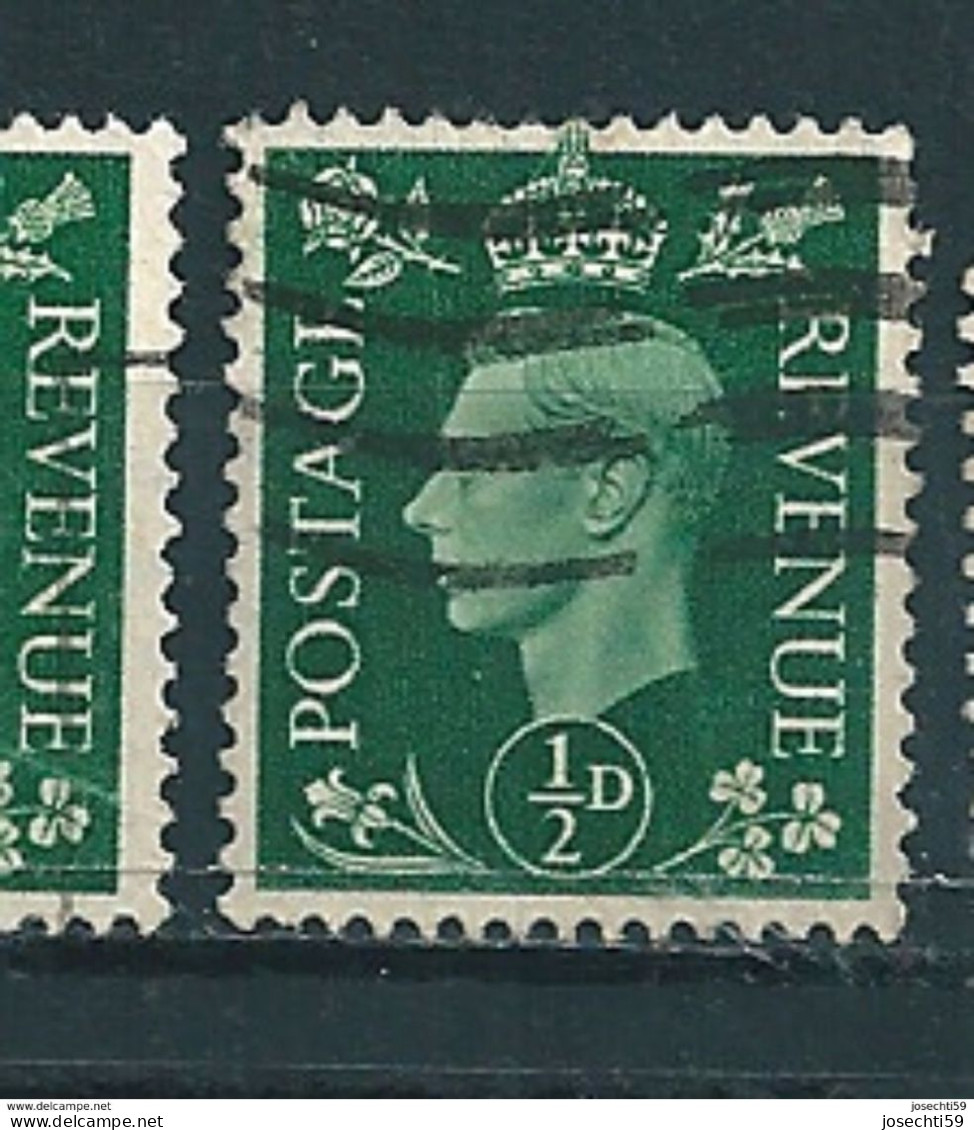 N° 209 George VI  Filigrane K Grande Bretagne 1937 Oblitéré Timbre Royaume-Uni  GB - Oblitérés