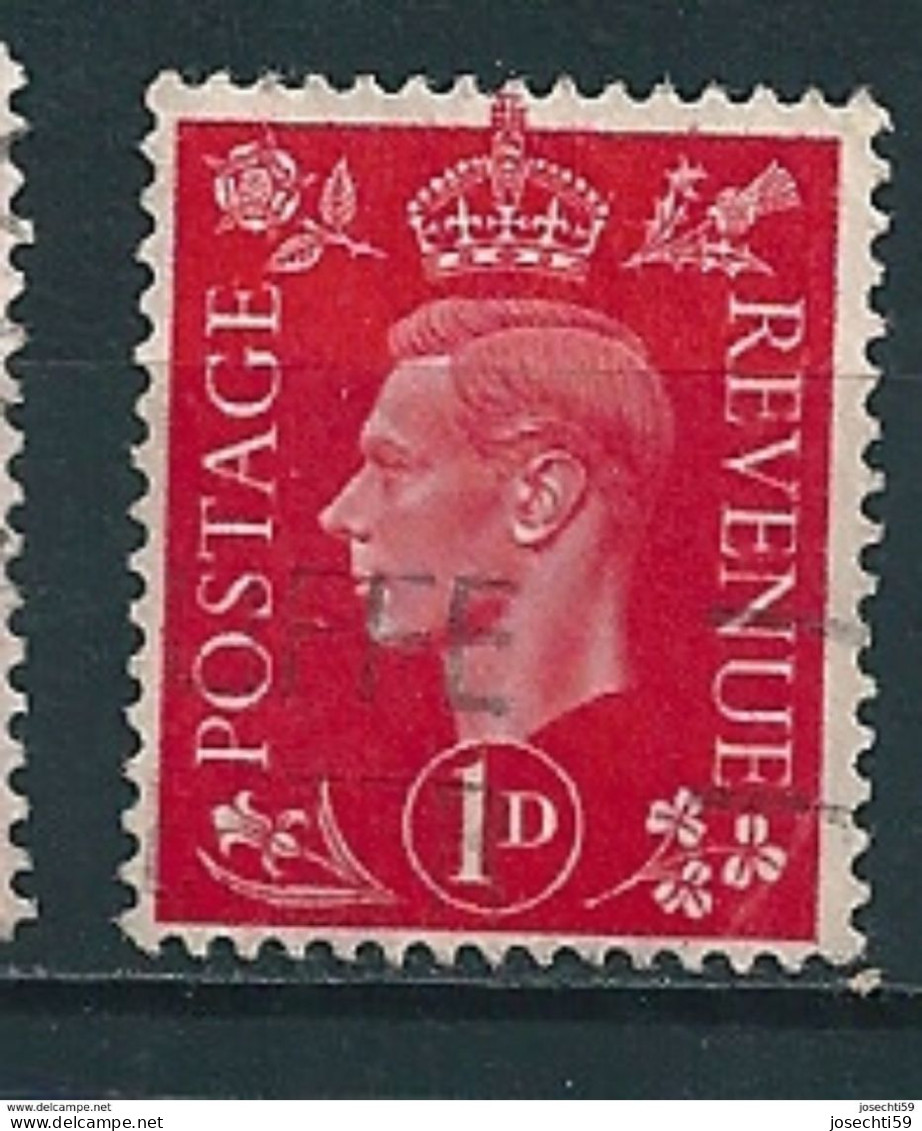 N° 210 George VI   Timbre Grande Bretagne 1936 Oblitéré Royaume-Uni GB Postage Revenue - Oblitérés