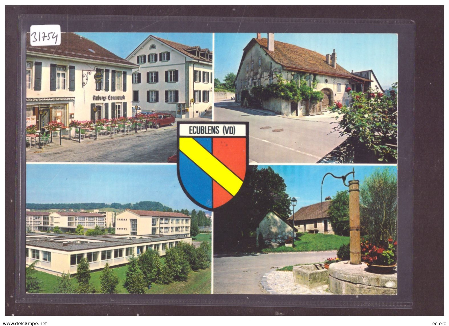 FORMAT 10x15cm - DISTRICT DE MORGES - ECUBLENS - AUBERGE COMMUNALE - TB - Écublens