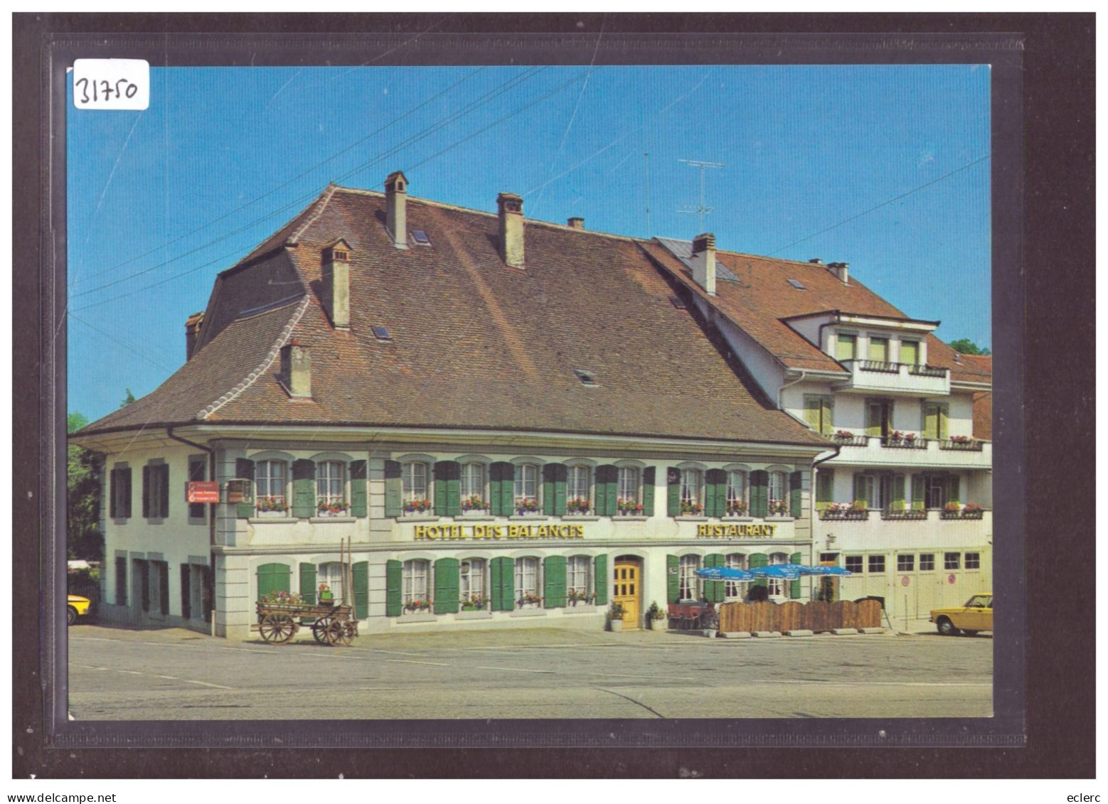 FORMAT 10x15cm - DISTRICT D'ECHALLENS - ECHALLENS - HOTEL DES BALANCES - TB - Échallens