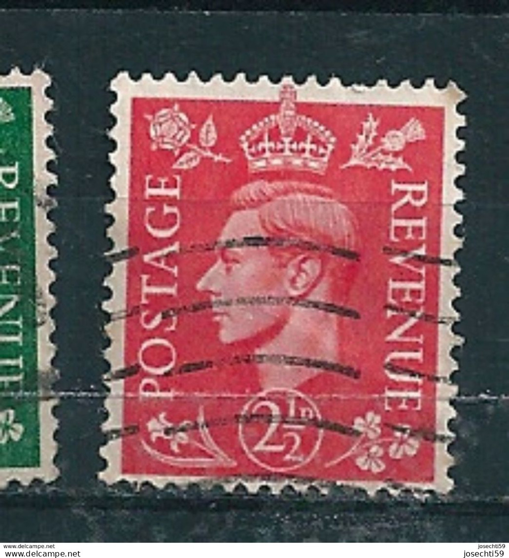 N° 255  George VI - Fond Clair  Timbre  Grande Bretagne 1951 Oblitéré Royaume-Uni GB Postage Revenue - Oblitérés