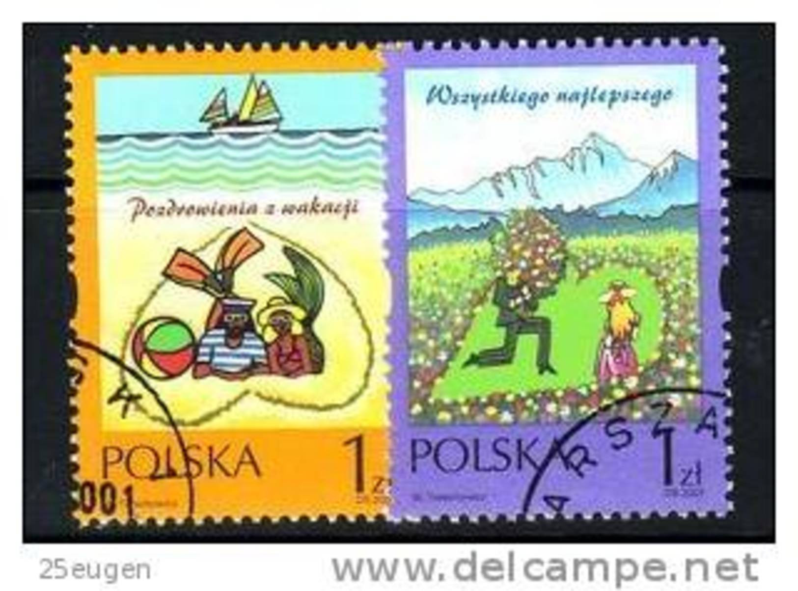 POLAND 2001 MICHEL No: 3887 - 3888 USED - Oblitérés