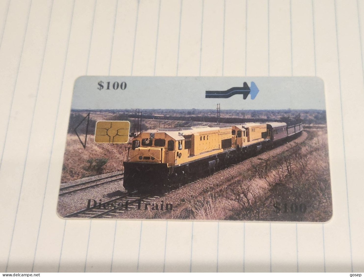 Zimbabwe-(ZIM-30)-DIESEL-TRAIN-(49)-($100)-(1100-188982)-(1/12/2000)-used Card+1card Free - Simbabwe