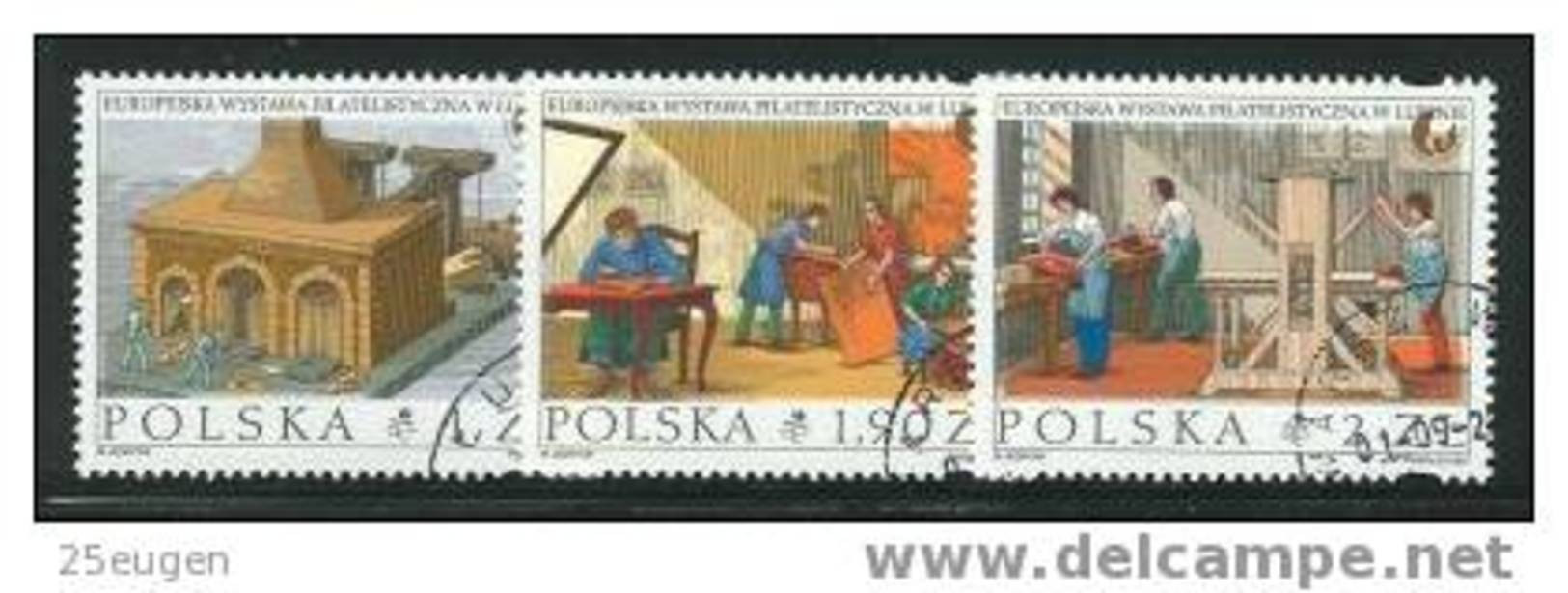 POLAND 2001 MICHEL 3909-3911 USED - Usados