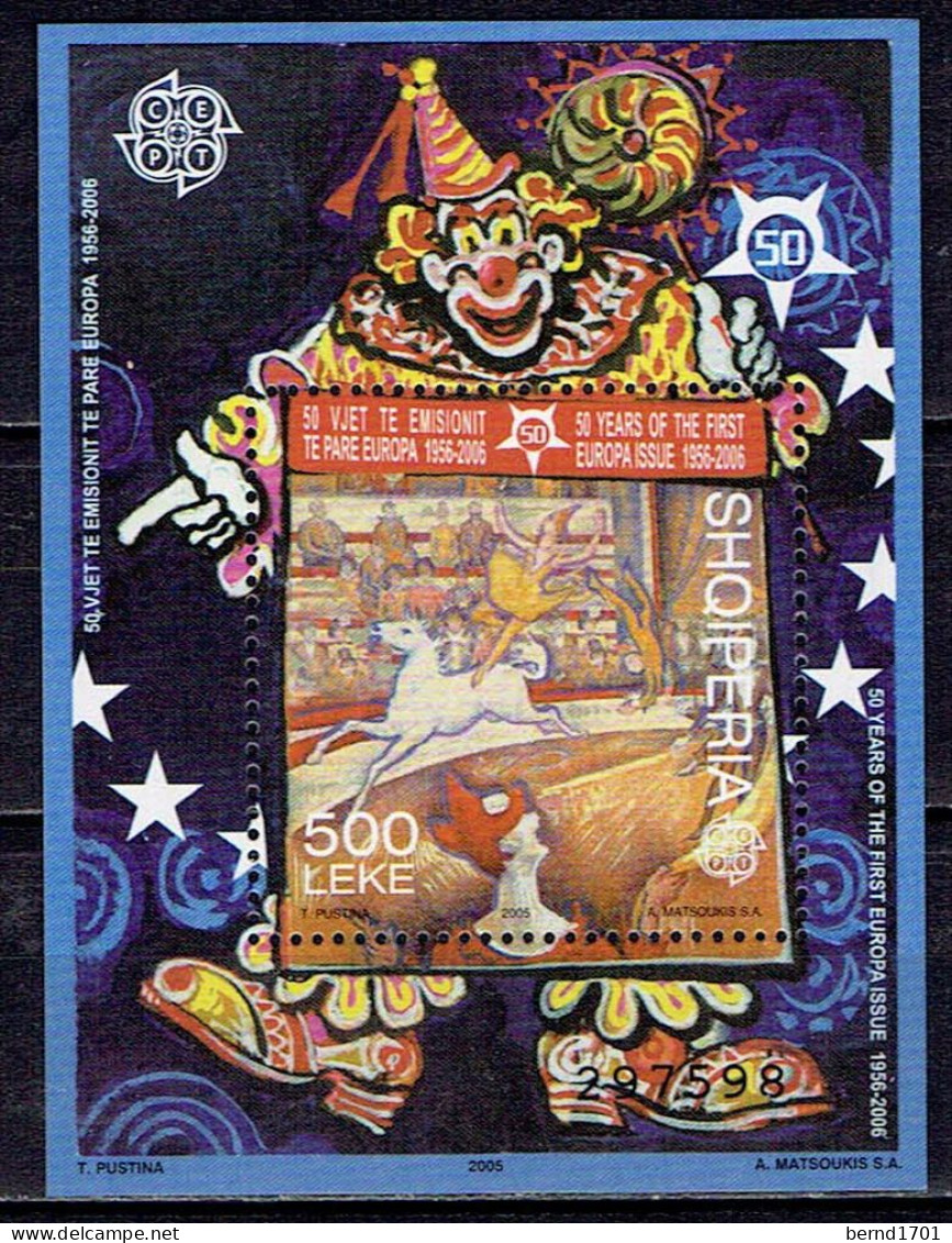 Albanien / Albania - Mi-Nr Block 138 Ungebraucht / MNH ** (e910) - Cirque