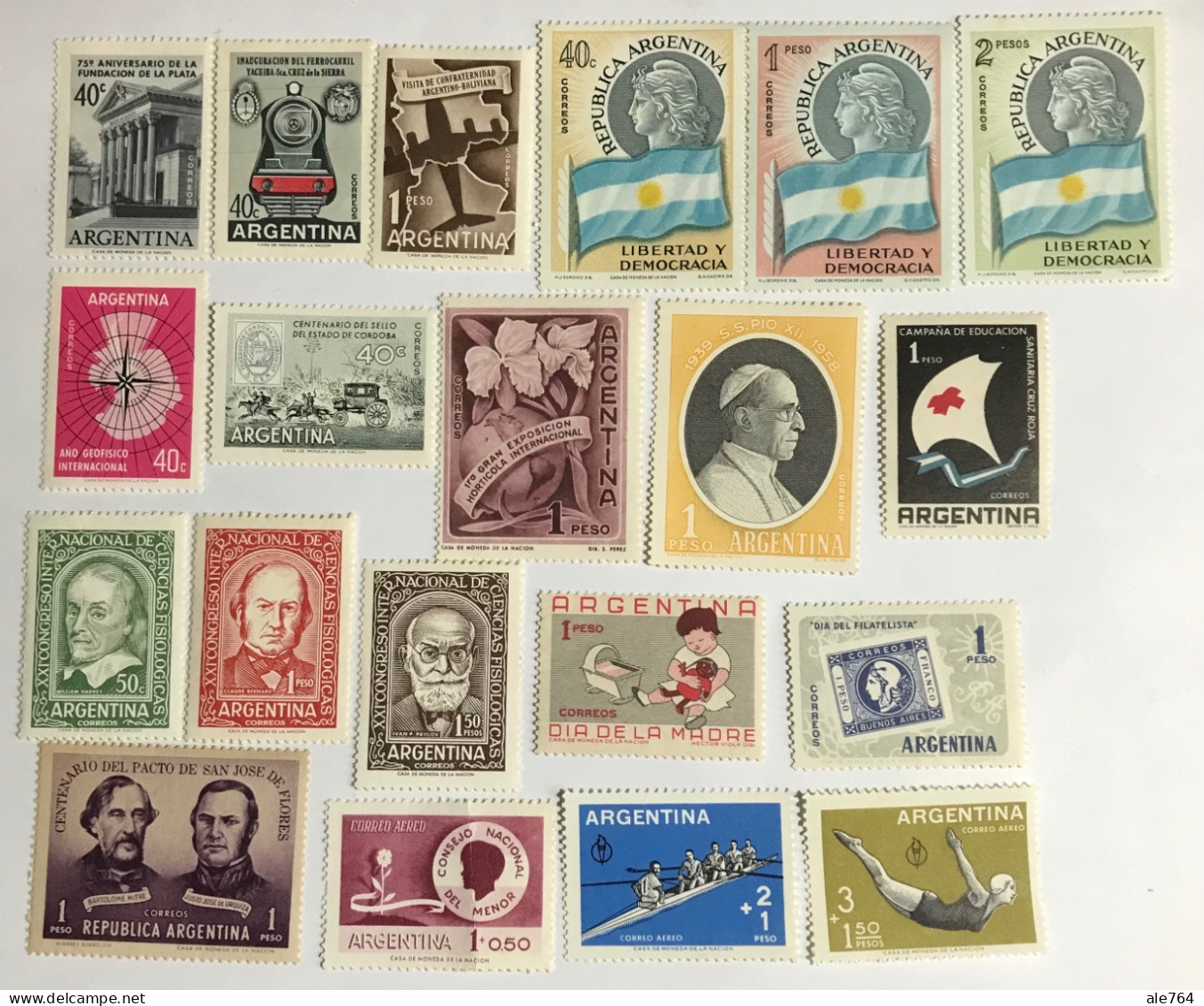 Argentina 1958/9,  Lot Of 20, MNH. - Ongebruikt