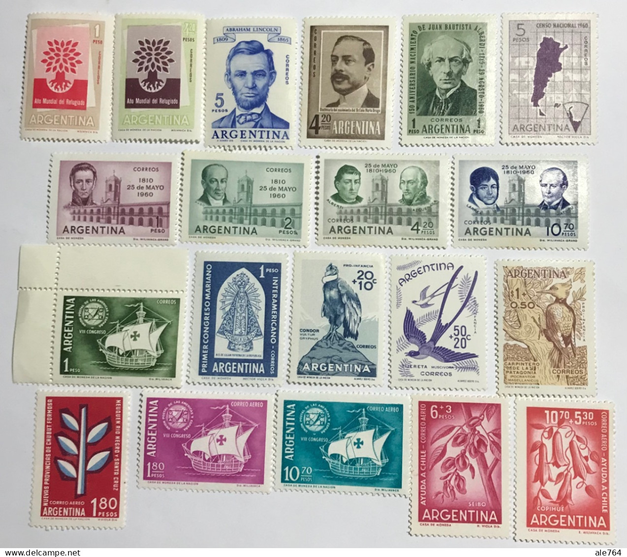 Argentina 1960, Lot Of 20, MNH. - Neufs