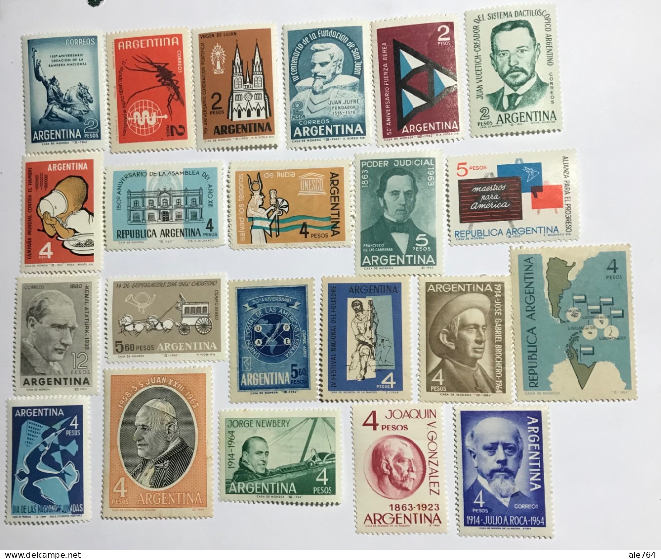 Argentina 1962/4, Lot Of 22, MNH. - Nuevos