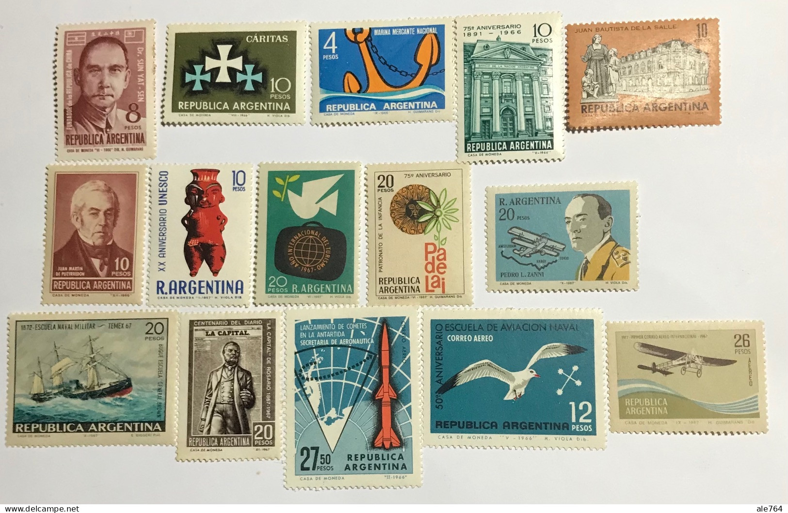 Argentina 1966/7, Lot Of 15, MNH. - Unused Stamps