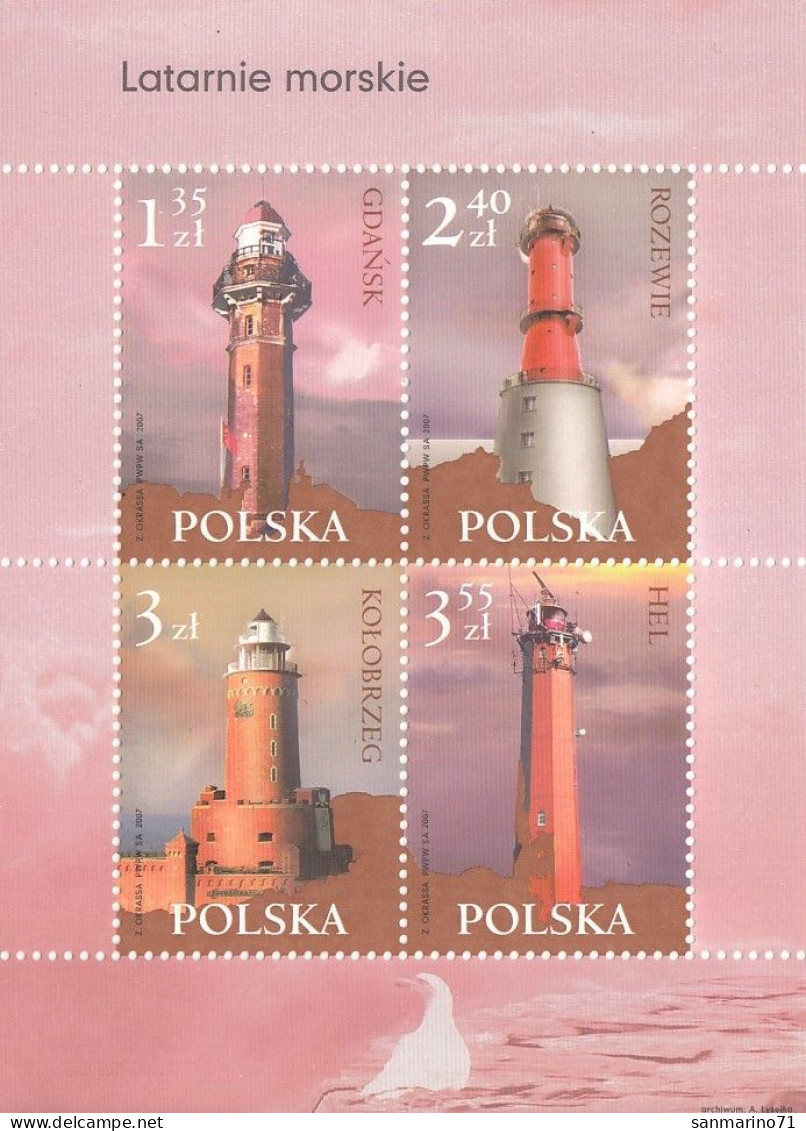 POLAND Block 176,unused,lighthouses - Nuevos