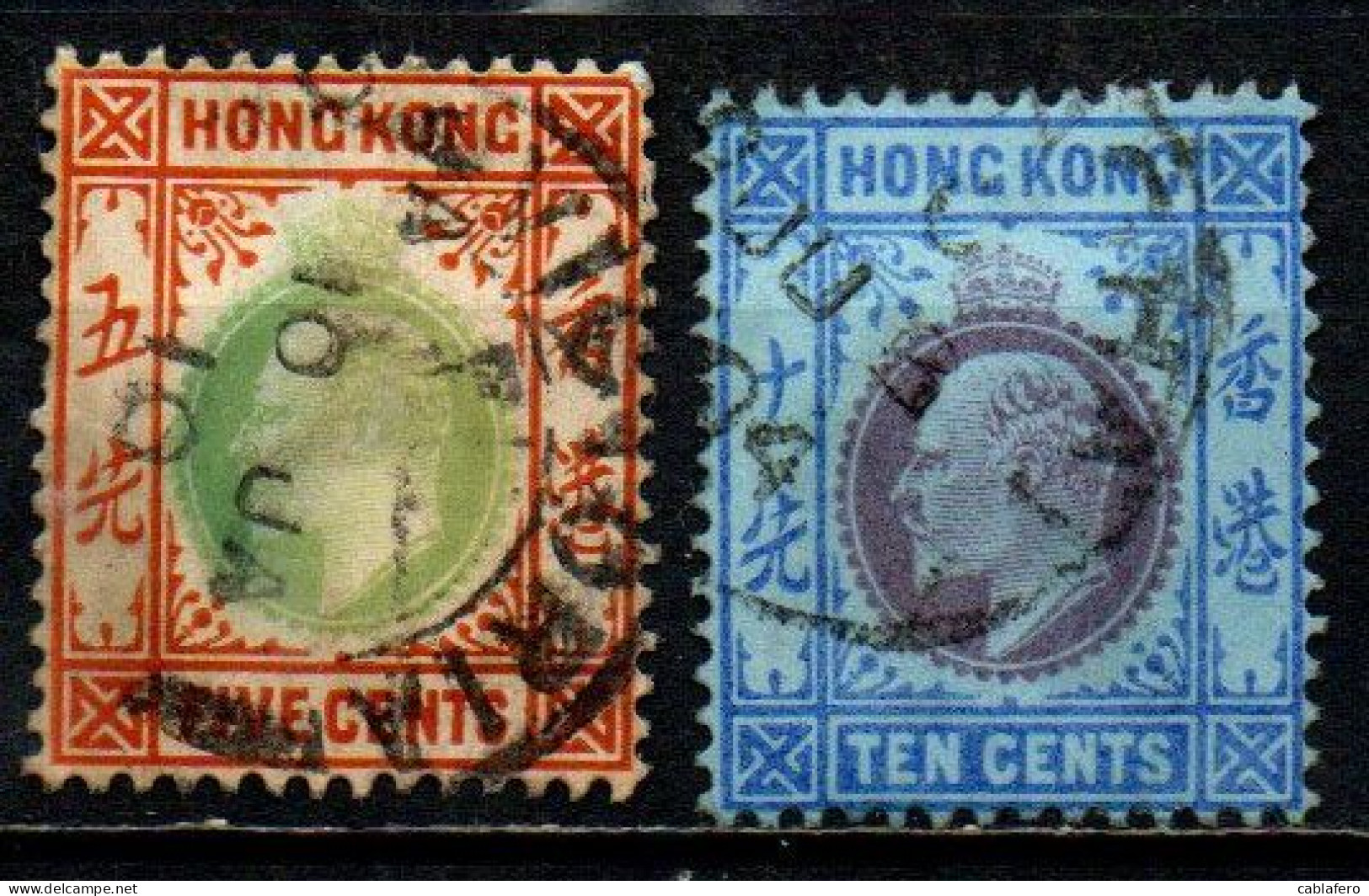 HONG KONG - 1903 - EFFIGIE DEL RE EDOARDO VII - Crown And C A - USATI - Oblitérés