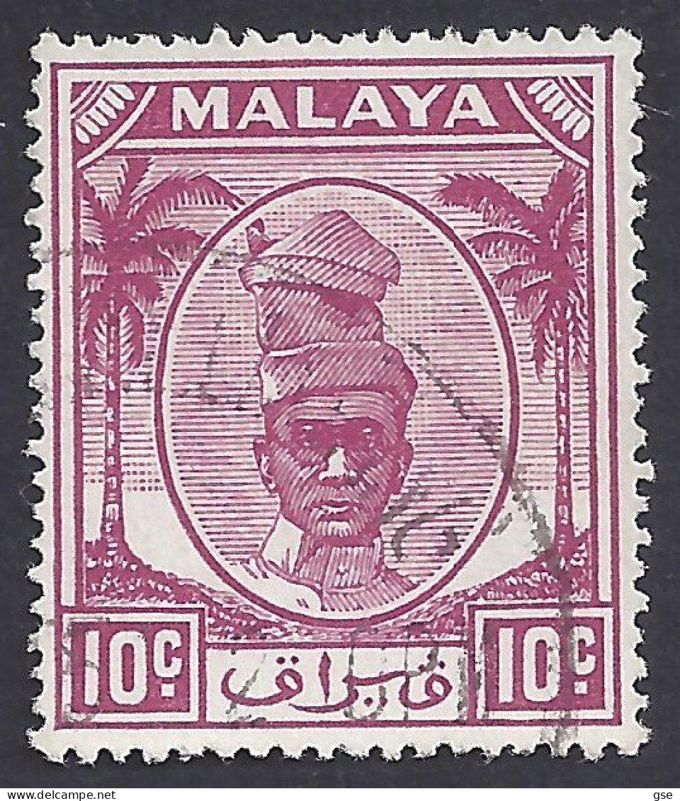 MALESIA 1949-55 - Yvert 53° - Sultano | - Malaya (British Military Administration)