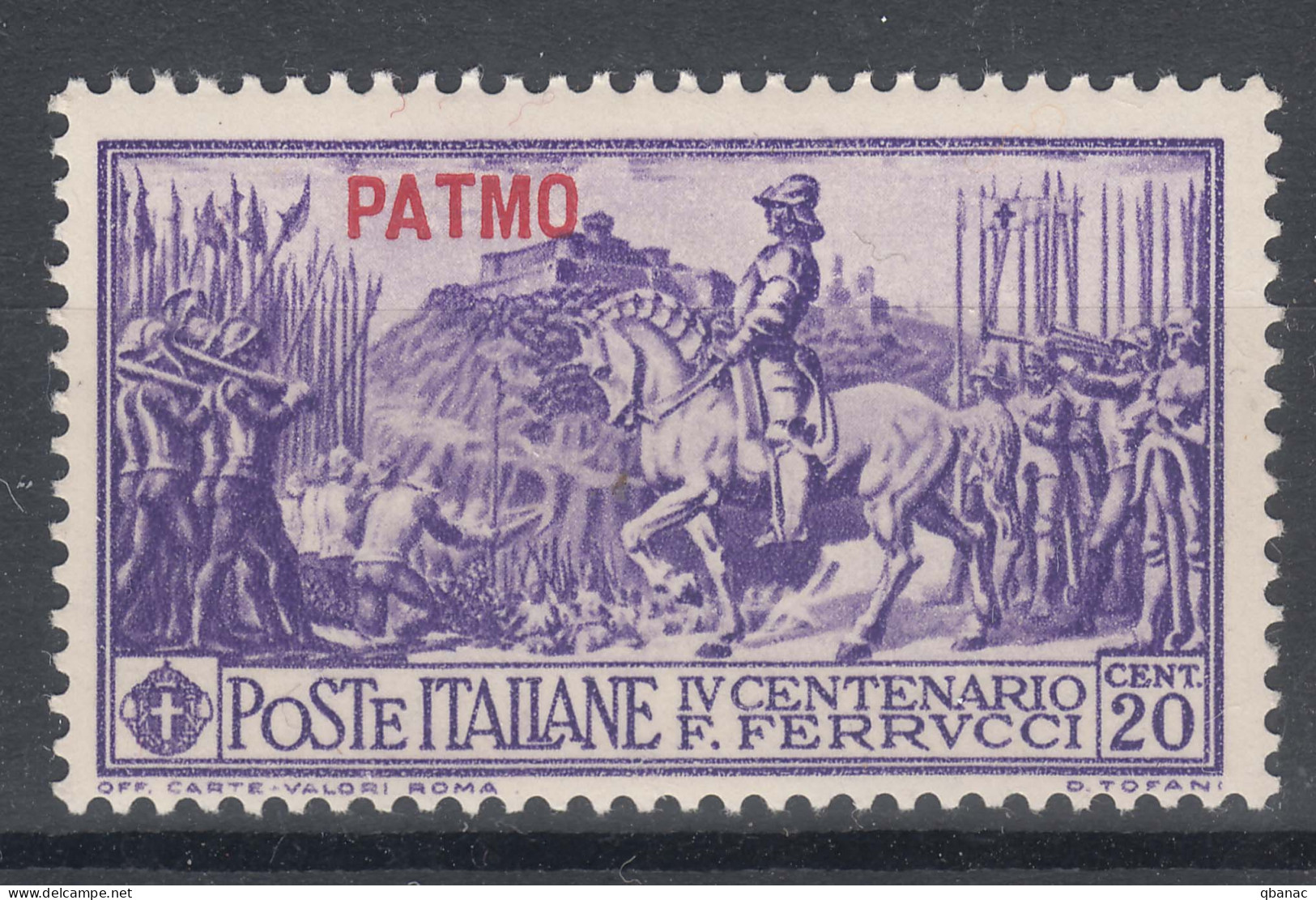 Italy Colonies Aegean Islands Patmos (Patmo) 1930 Ferrucci Sassone#12 Mi#26 VIII Mint Hinged - Aegean (Patmo)