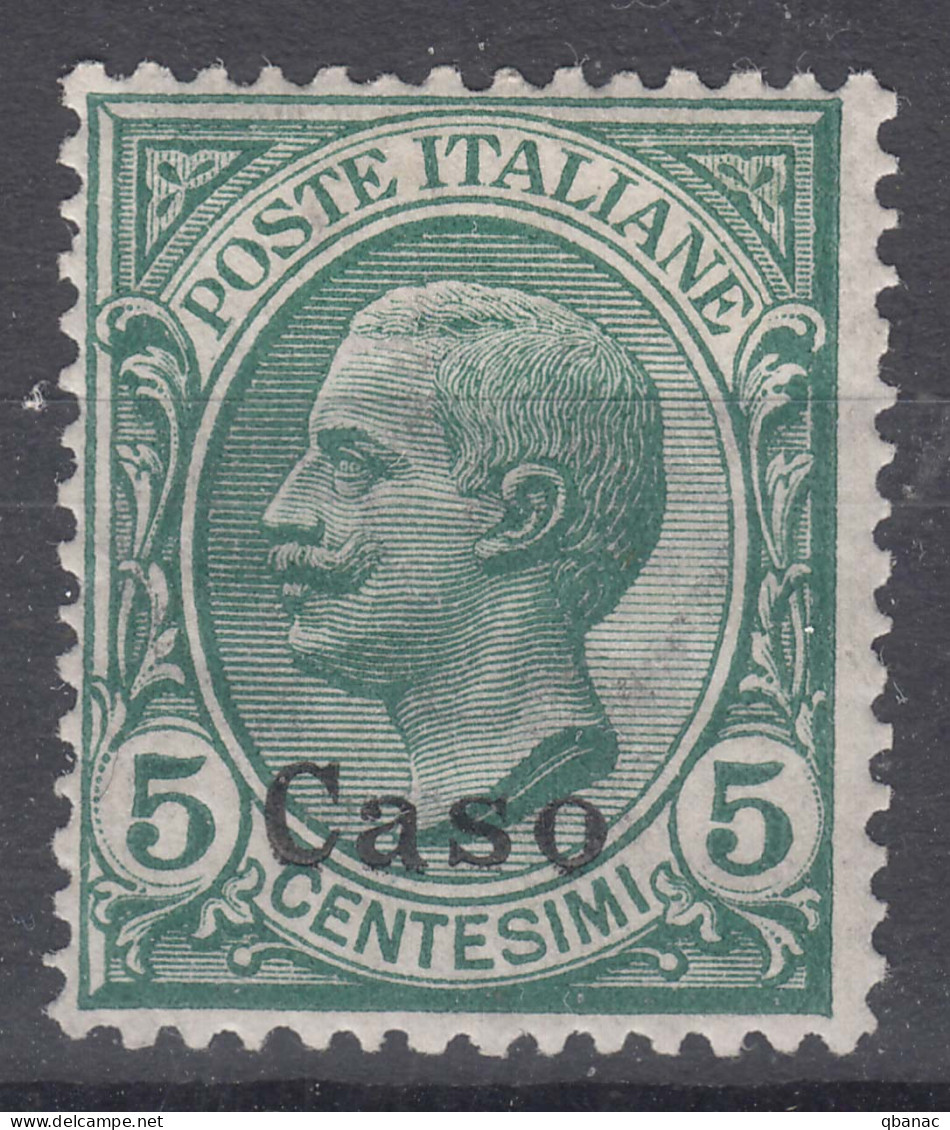 Italy Colonies Aegean Islands Caso 1912 Sassone#2 Mi#4 II Mint Hinged - Egeo (Caso)