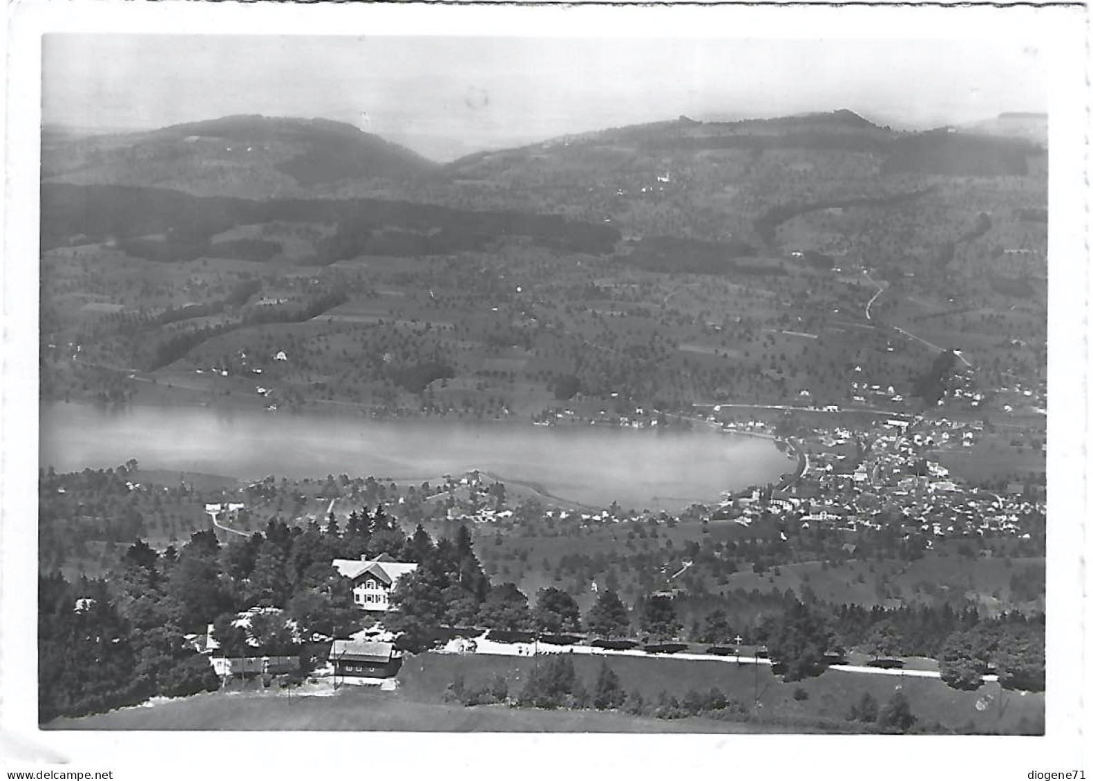 Fliegeraufnahme Hotel Rigi Seebodenalp Mit Küssnacht GF 1958 - Küssnacht