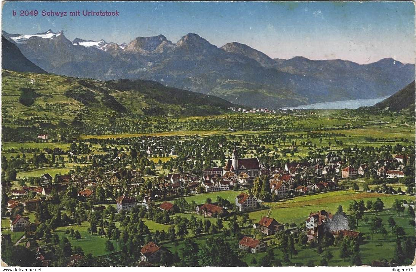 Schwyz Mit Urirotstock 1928 Selten - Schwytz