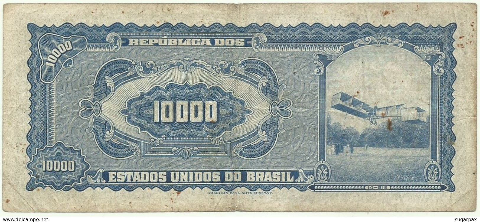 BRASIL - 10 CRUZEIROS NOVOS On 10 000 - ND ( 1967 ) - P 189.c - Sign. 16 - Serie 2684.ª -  Santos Dumont - Brésil