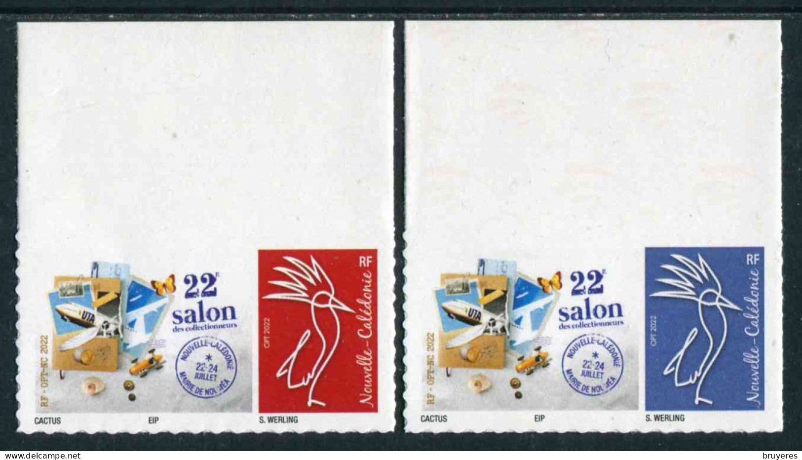 TIMBRES** De 2022 Adhésifs En Bord De Feuille De NOUVELLE-CALEDONIE "22e SALON DES COLLECTIONNEURS MAIRIE DE NOUMEA" - Nuovi