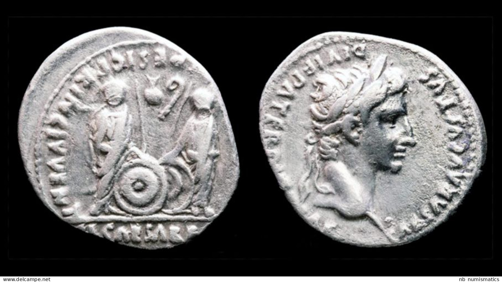 Augustus AR Denarius Gaius And Lucius - La Dinastía Julio-Claudia (-27 / 69)