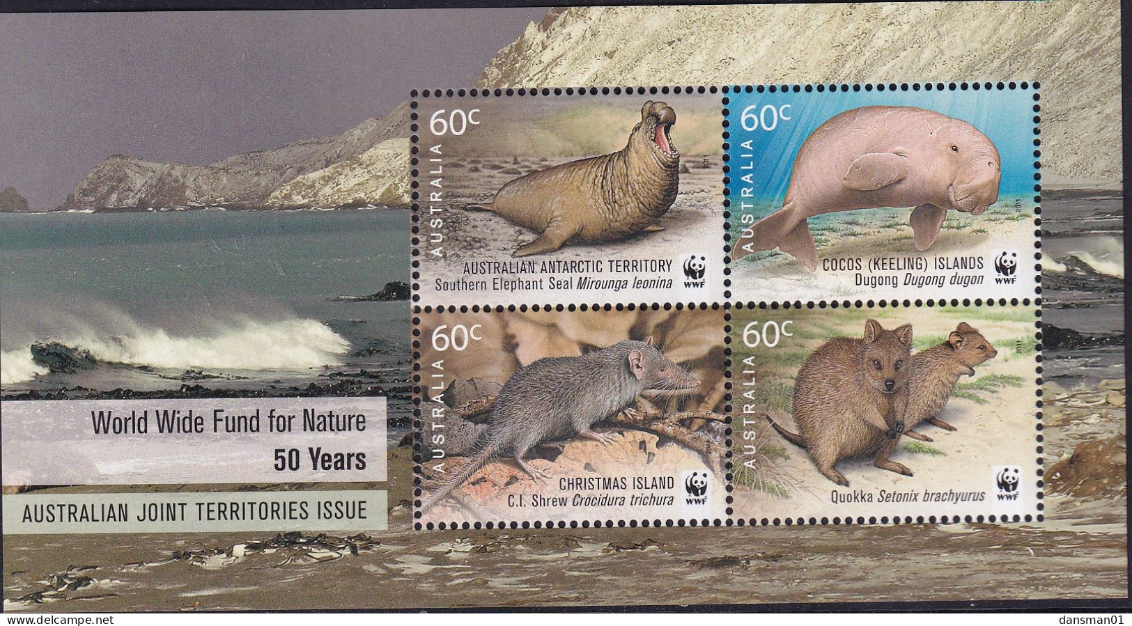 Australia 2011 WWF Sc 3564c Mint Never Hinged - Mint Stamps