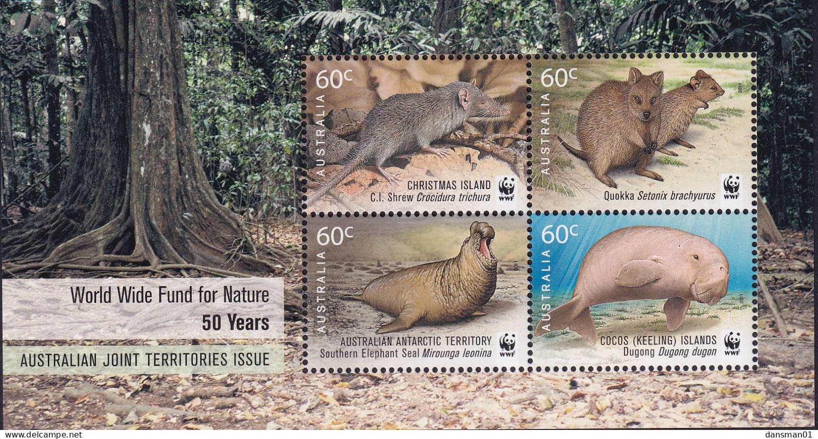 Australia 2011 WWF Sc 3564e Mint Never Hinged - Mint Stamps