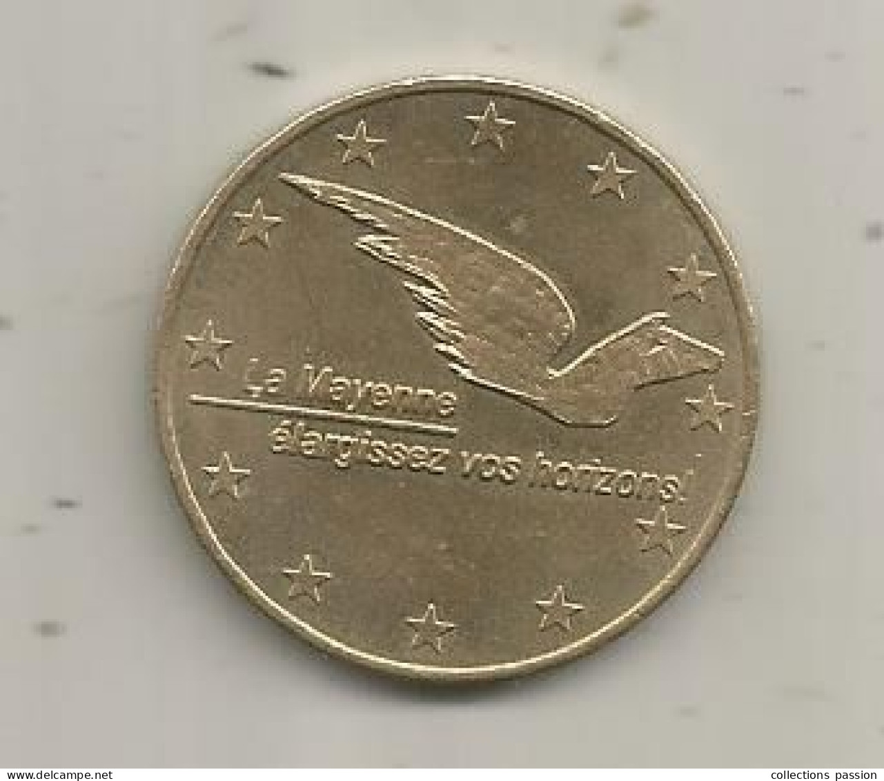 Monnaie, 1 Euro Temporaire Du Département De La Mayenne, 7-23 Mars 1997, 2 Scans - France