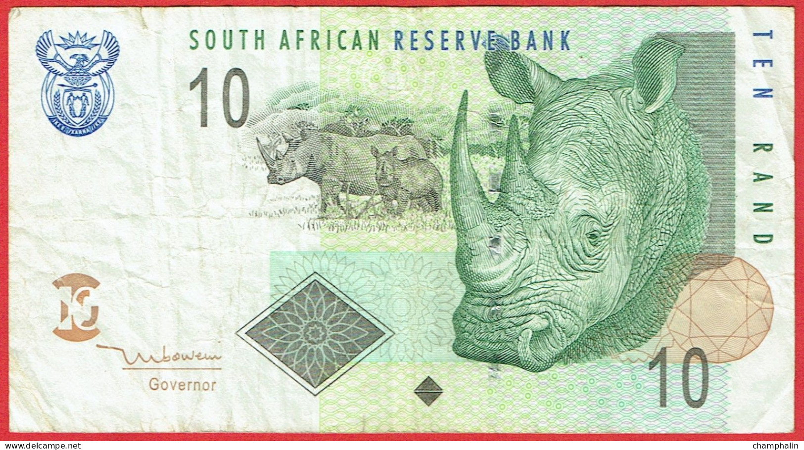 Afrique Du Sud - Billet De 10 Rand - Non Daté (1999) - P123b - Sudafrica