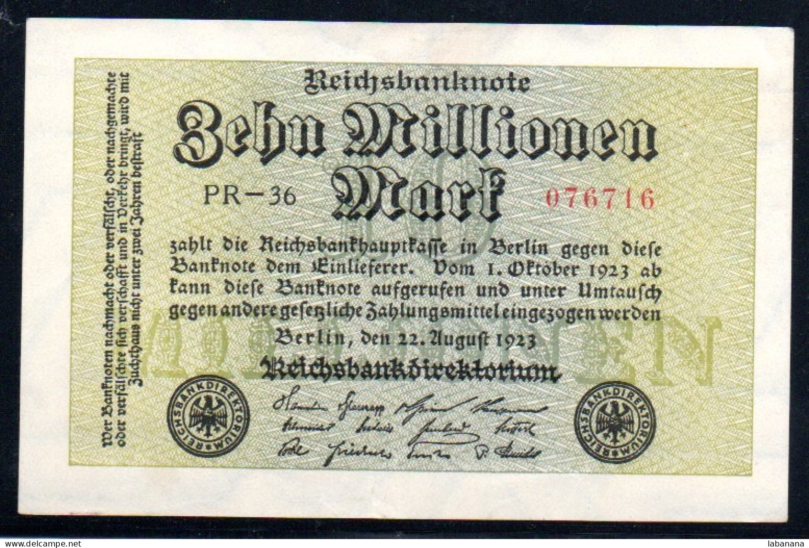 659-Allemagne 10mM 1923 PR36 - 10 Millionen Mark